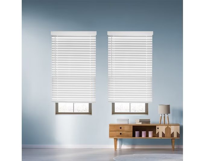 Cordless Faux Wood Blinds