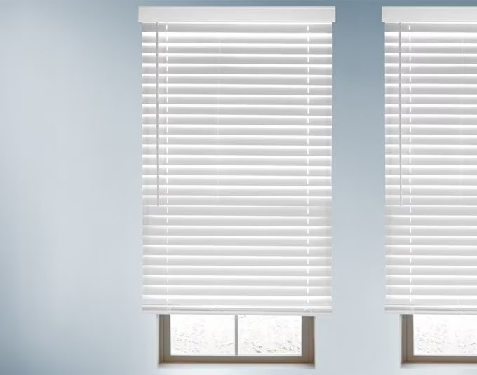 Cordless Faux Wood Blinds